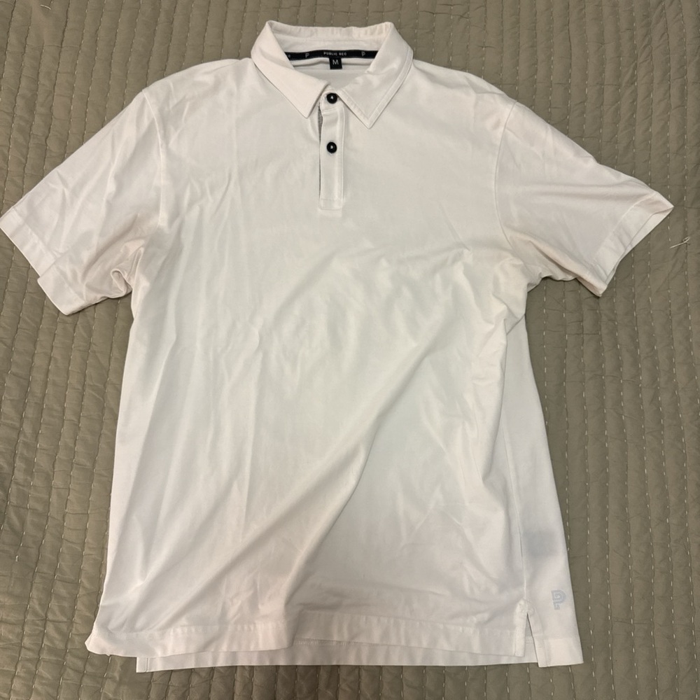 Classic White Polo Shirt for Men